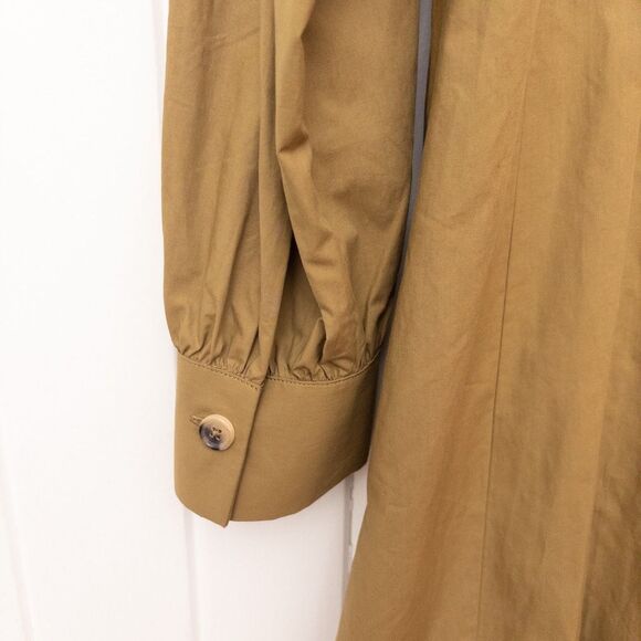 KHAITE The Winnie Dress in Khaki Size Small - Picture 9 of 9